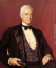 William Mcgregor Paxton Canvas Paintings - Portrait of Mr. Charles Sinkler